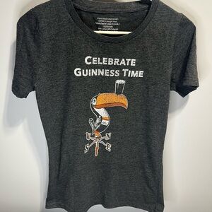 Guinness Time Graphic T-Shirt Womens Medium